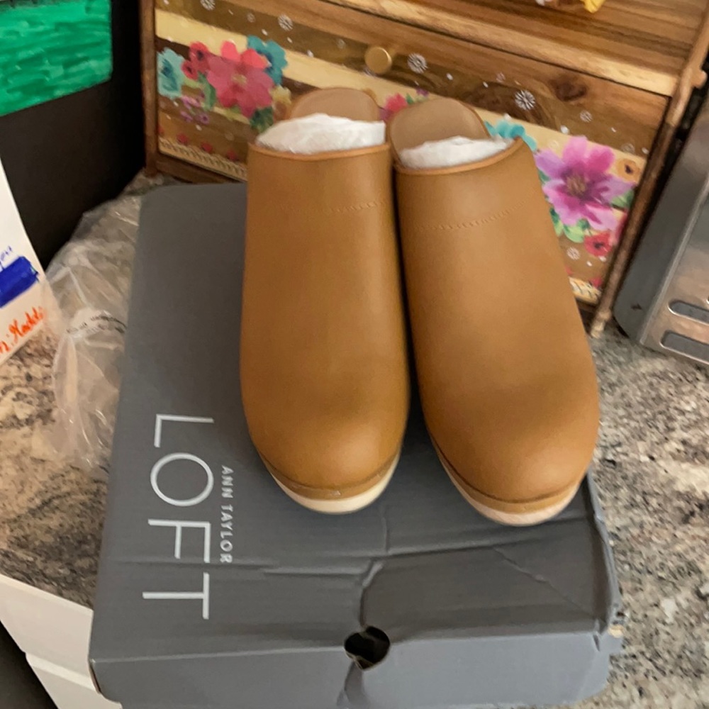 Brand new never worn Loft Mules